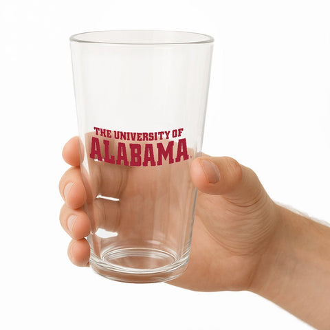 Alabama Crimson Tide: 16oz. Acrylic Pint Glass (Set of 4) - The Fan - Brand