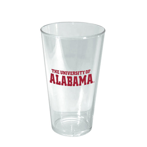 Alabama Crimson Tide: 16oz. Acrylic Pint Glass (Set of 4) - The Fan - Brand