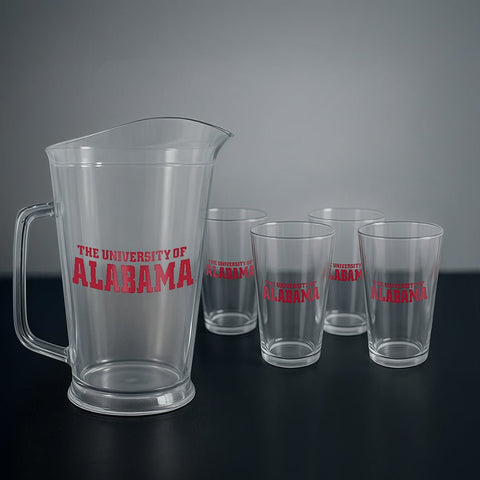 Alabama Crimson Tide: Pitcher & Pint Glasses Bundle - The Fan - Brand