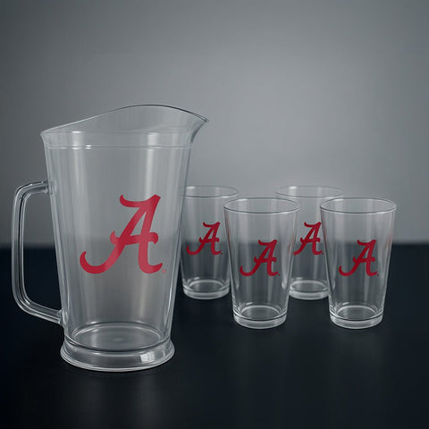 Alabama Crimson Tide: Pitcher & Pint Glasses Bundle - The Fan - Brand