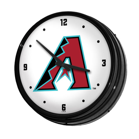 Arizona Diamondbacks: Retro Lighted Wall Clock - The Fan-Brand