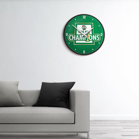 Boston Celtics: 2024 NBA Champions - Modern Disc Wall Clock - The Fan - Brand