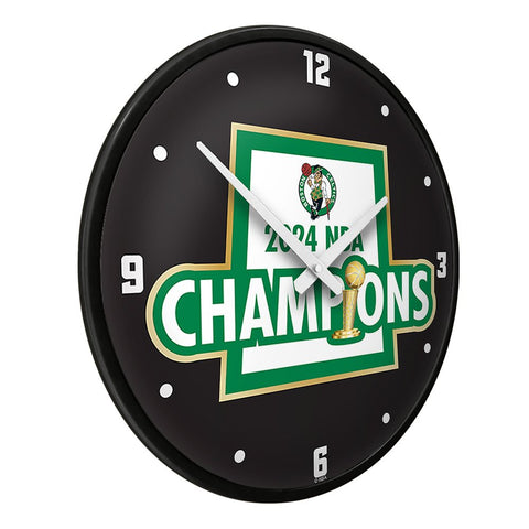 Boston Celtics: 2024 NBA Champions - Modern Disc Wall Clock - The Fan - Brand