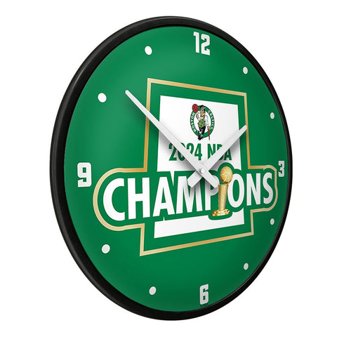 Boston Celtics: 2024 NBA Champions - Modern Disc Wall Clock - The Fan - Brand