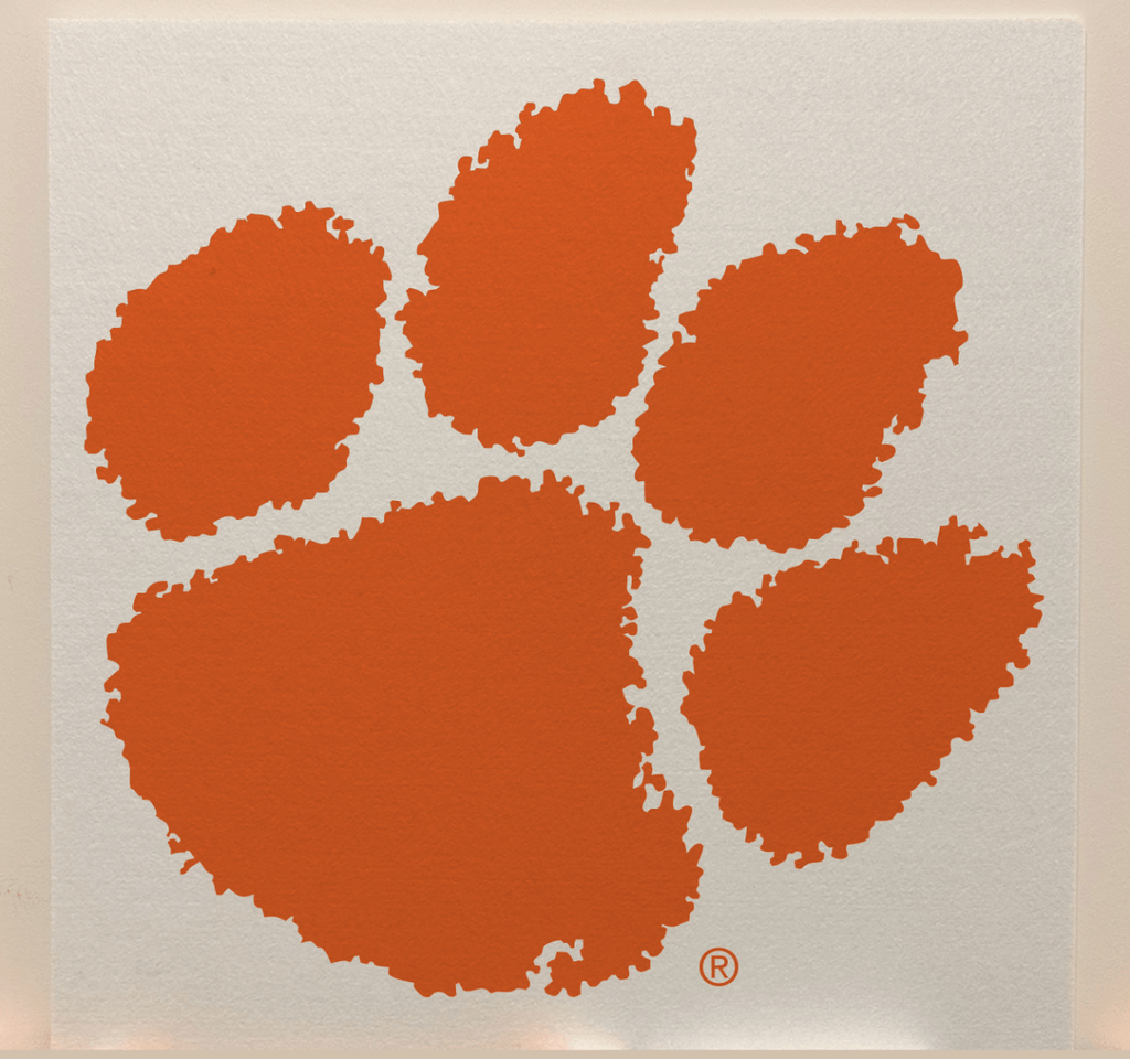 Clemson Officially Licensed College Team Acoustic Wall Panel - Sound Absorption & Fire Safety - The Fan - Brand