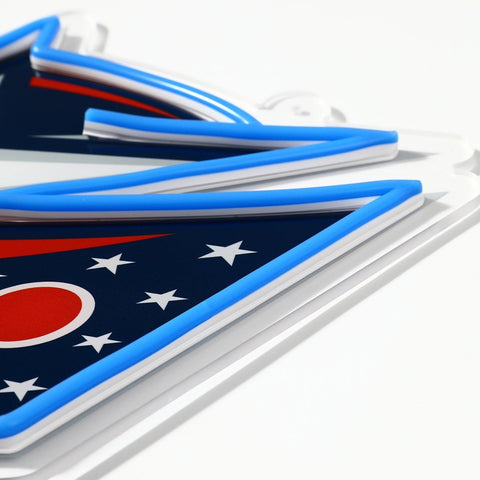 Columbus Blue Jackets: Die - Cut LED Neon Sign - The Fan - Brand
