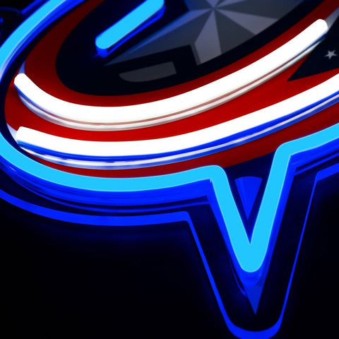 Columbus Blue Jackets: Die - Cut LED Neon Sign - The Fan - Brand