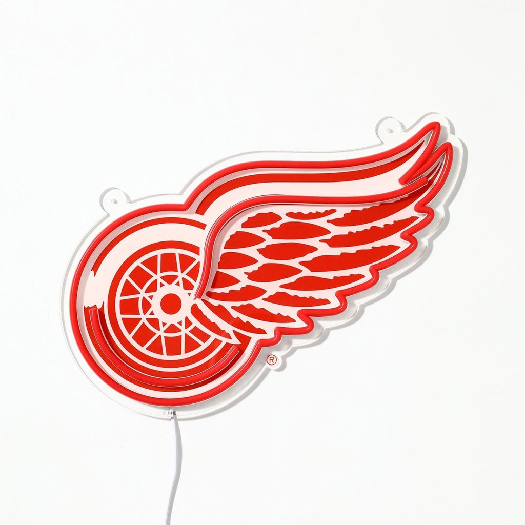Detroit Red Wings: Die - Cut LED Neon Sign - The Fan - Brand