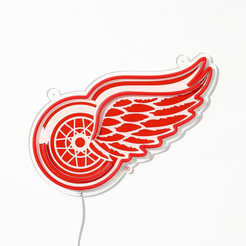 Detroit Red Wings: Die - Cut LED Neon Sign - The Fan - Brand