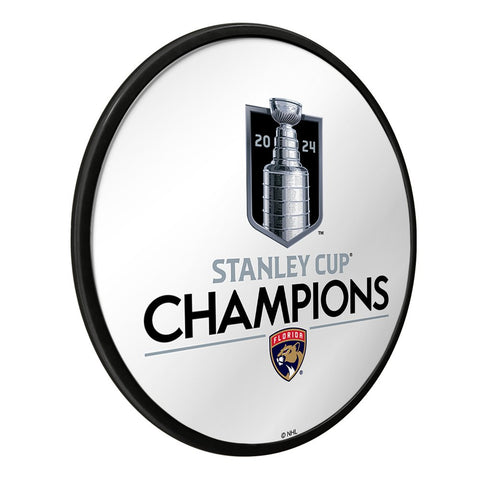 Florida Panthers: Stanley Cup Champions - Modern Disc Mirrored Wall Sign - The Fan - Brand