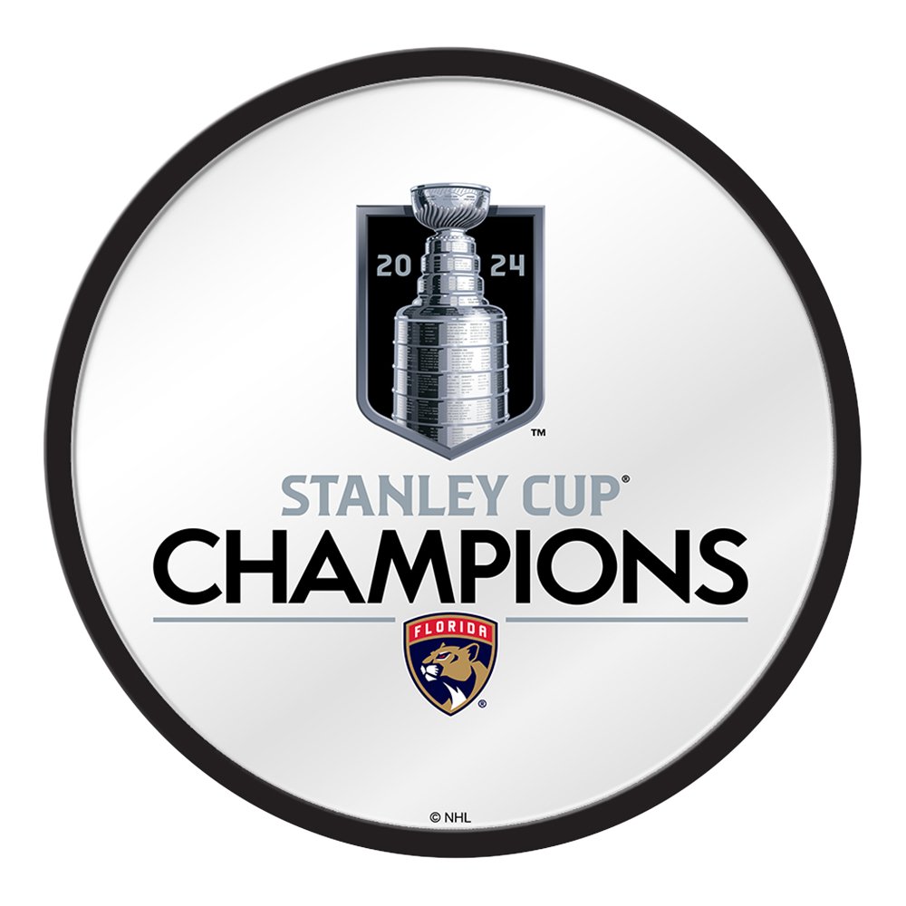 Florida Panthers: Stanley Cup Champions - Modern Disc Mirrored Wall Sign - The Fan - Brand