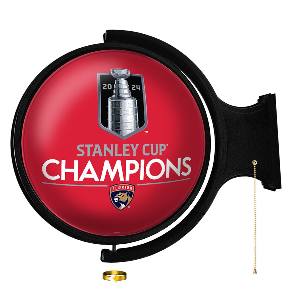 Florida Panthers: Stanley Cup Champions - Rotating Lighted Wall Sign - The Fan - Brand