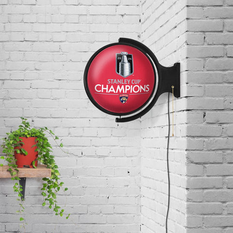 Florida Panthers: Stanley Cup Champions - Rotating Lighted Wall Sign - The Fan - Brand