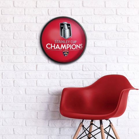 Florida Panthers: Stanley Cup Champions - Slimline Lighted Wall Sign - The Fan - Brand