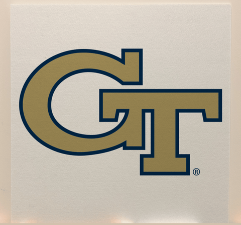 Georgia Tech Officially Licensed College Team Acoustic Wall Panel - Sound Absorption & Fire Safety - The Fan - Brand