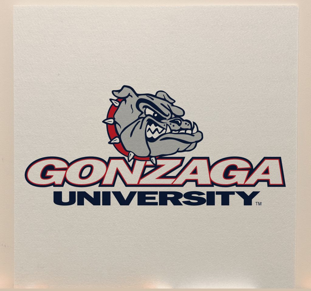 Gonzaga Officially Licensed College Team Acoustic Wall Panel - Sound Absorption & Fire Safety - The Fan - Brand