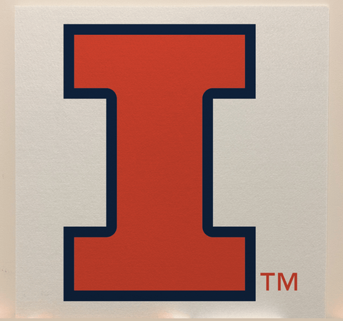 Illinois Officially Licensed College Team Acoustic Wall Panel - Sound Absorption & Fire Safety - The Fan - Brand