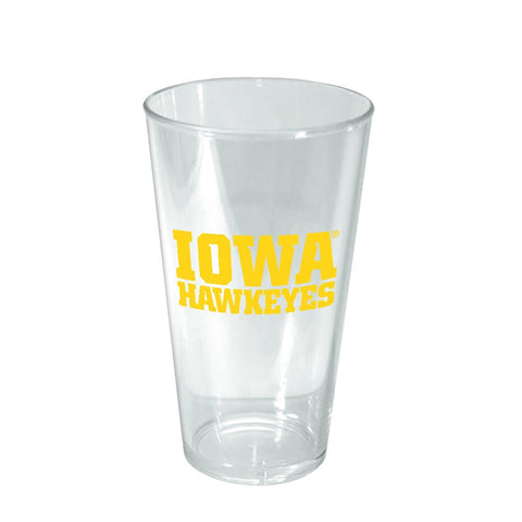 Iowa Hawkeyes: 16oz. Acrylic Pint Glass - The Fan - Brand