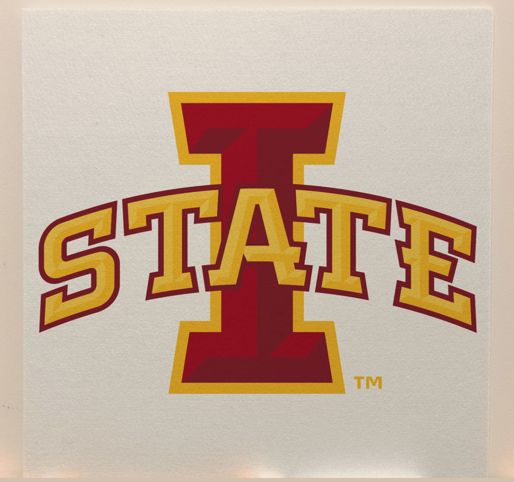 Iowa State Officially Licensed College Team Acoustic Wall Panel - Sound Absorption & Fire Safety - The Fan - Brand