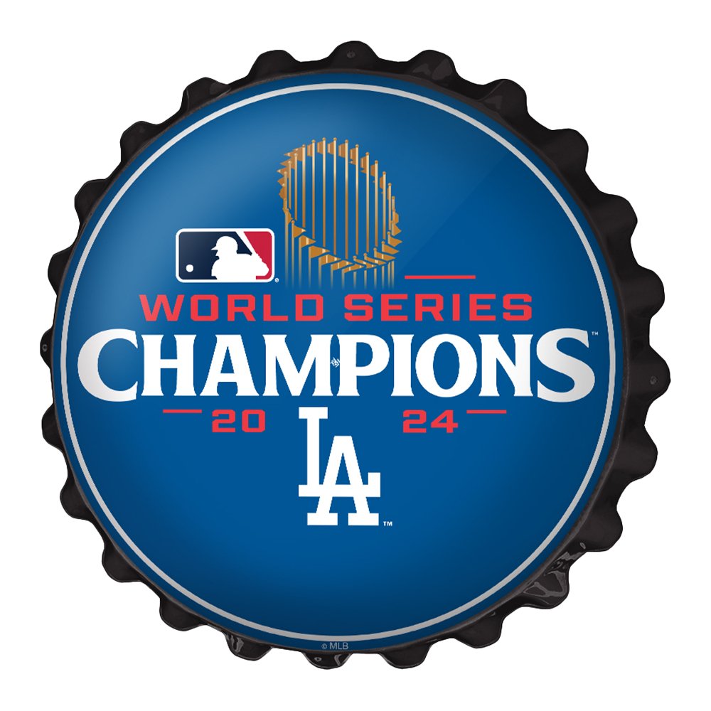 Los Angeles Dodgers: 2024 World Series Champs - Bottle Cap Wall Sign - The Fan - Brand