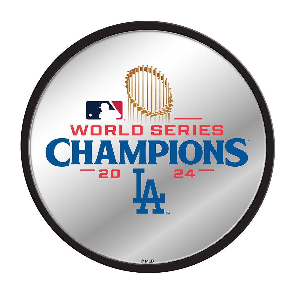 Los Angeles Dodgers: 2024 World Series Champs - Modern Disc Mirrored Wall Sign - The Fan - Brand