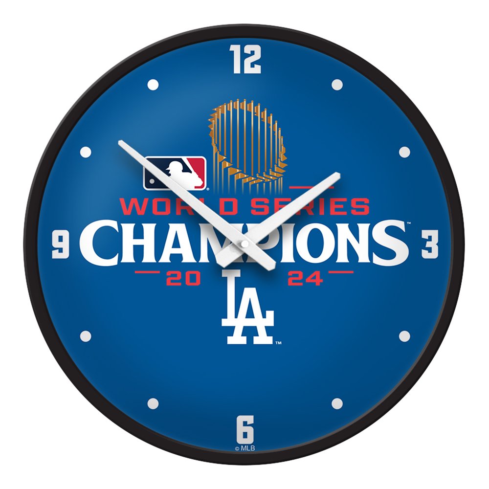 Los Angeles Dodgers: 2024 World Series Champs - Modern Disc Wall Clock - The Fan - Brand