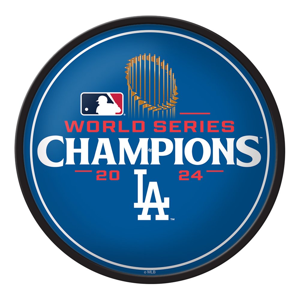 Los Angeles Dodgers: 2024 World Series Champs - Modern Disc Wall Sign - The Fan - Brand