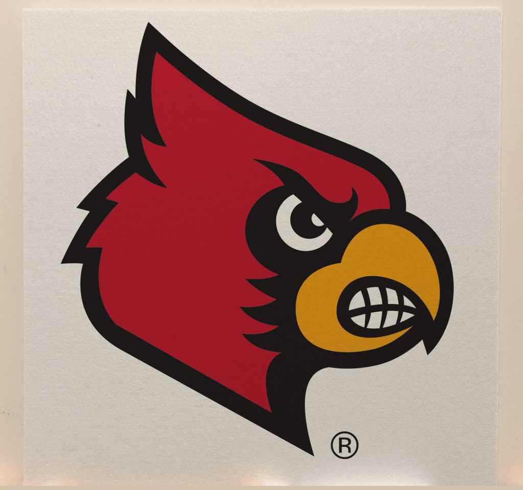 Louisville Officially Licensed College Team Acoustic Wall Panel - Sound Absorption & Fire Safety - The Fan - Brand