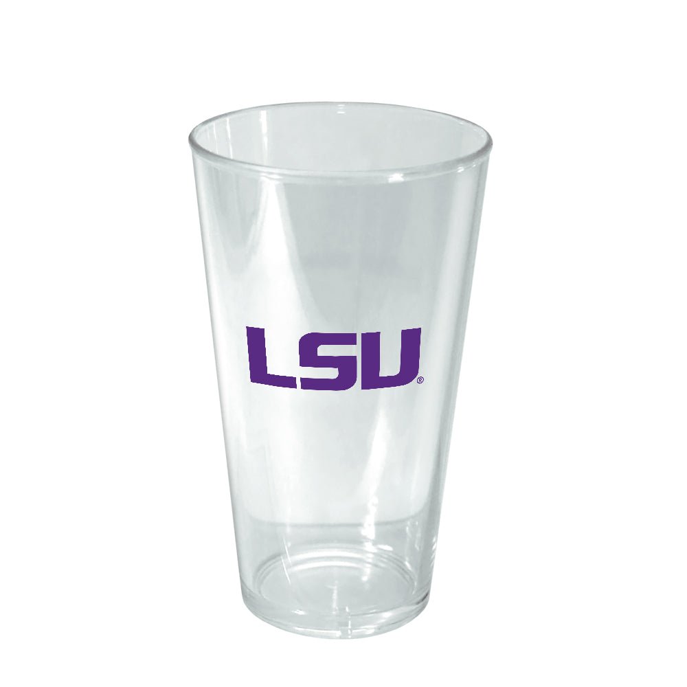 LSU Tigers: 16oz. Acrylic Pint Glass (Set of 4) - The Fan - Brand
