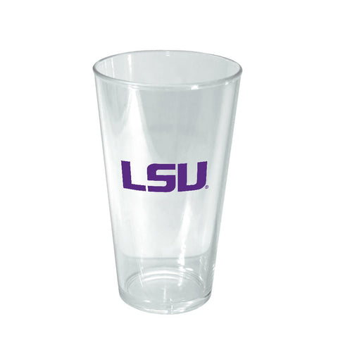 LSU Tigers: 16oz. Acrylic Pint Glass (Set of 4) - The Fan - Brand