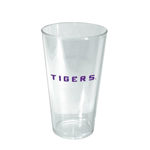 LSU Tigers: 16oz. Acrylic Pint Glass (Set of 4) - The Fan - Brand