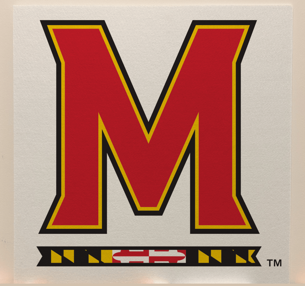Maryland Officially Licensed College Team Acoustic Wall Panel - Sound Absorption & Fire Safety - The Fan - Brand