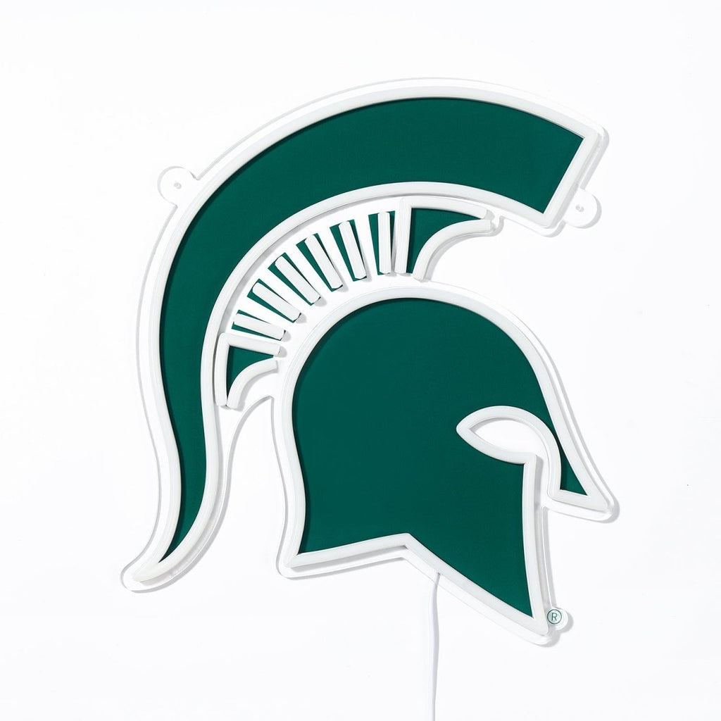 Michigan State Spartans: Die - Cut LED Neon Sign - The Fan - Brand