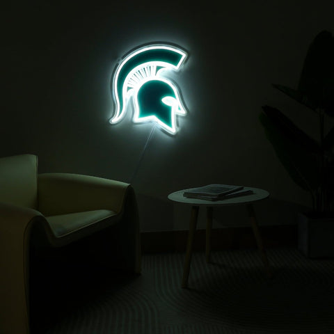 Michigan State Spartans: Die - Cut LED Neon Sign - The Fan - Brand