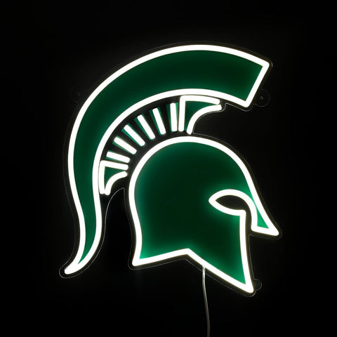 Michigan State Spartans: Die - Cut LED Neon Sign - The Fan - Brand