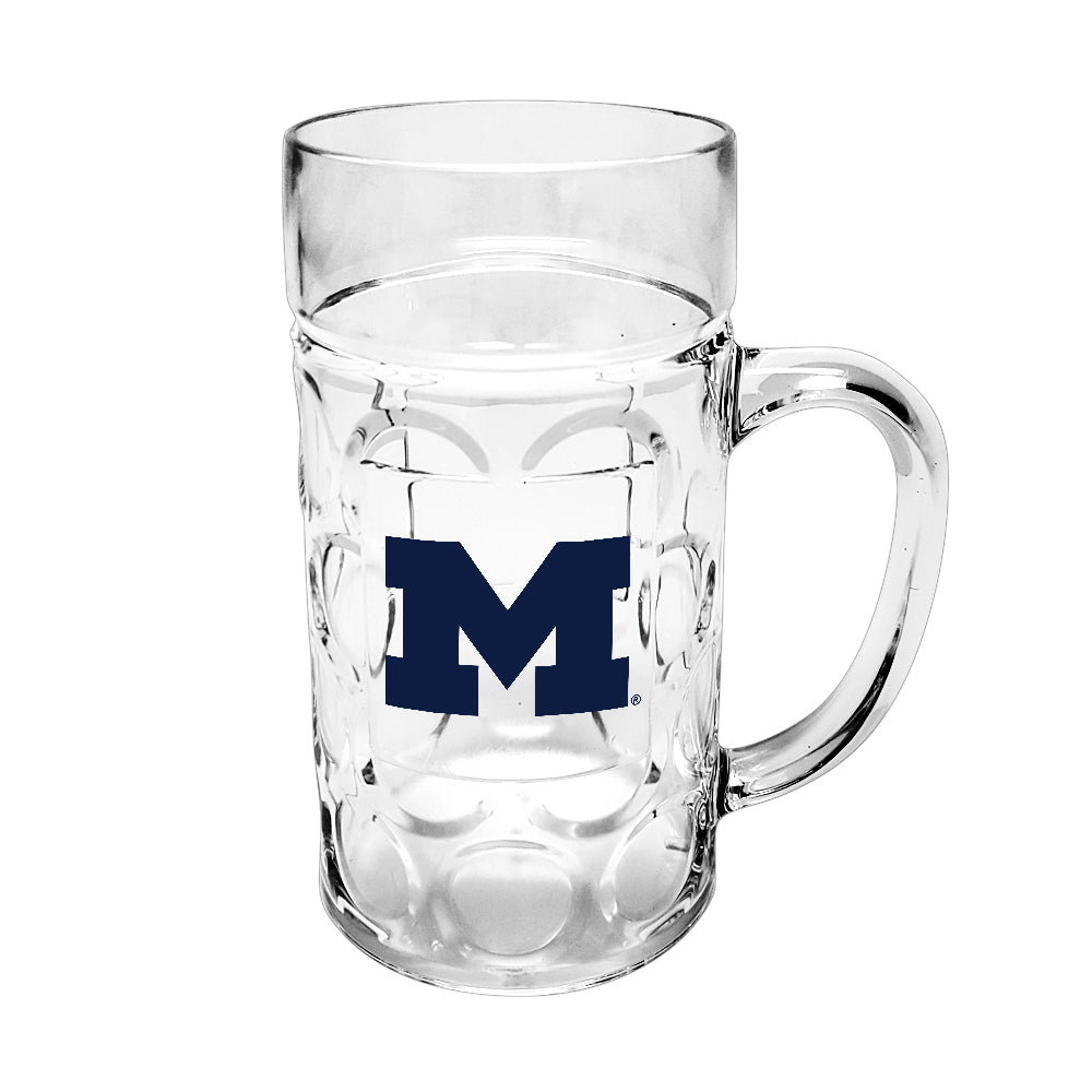 Michigan Wolverines: 16 oz. Acrylic Dimpled Stein (Set of 4) - The Fan - Brand