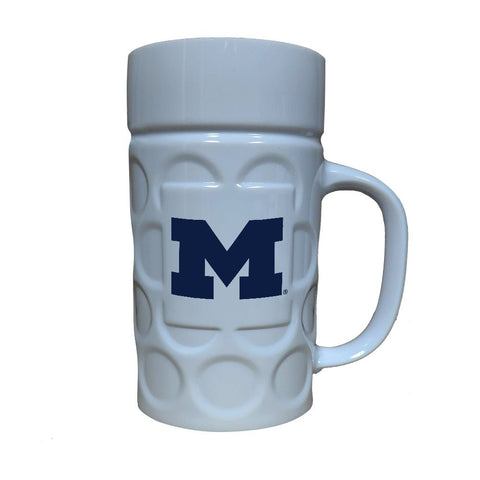 Michigan Wolverines: 16 oz. Acrylic Dimpled Stein (Set of 4) - The Fan - Brand