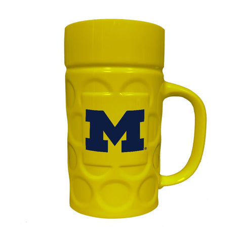 Michigan Wolverines: 16 oz. Acrylic Dimpled Stein (Set of 4) - The Fan - Brand