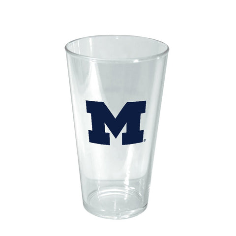 Michigan Wolverines: 16oz. Acrylic Pint Glass (Set of 4) - The Fan - Brand