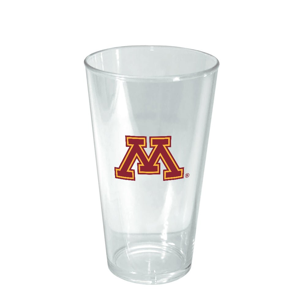 Minnesota Golden Gophers: 16oz. Acrylic Pint Glass (Set of 4) - The Fan - Brand