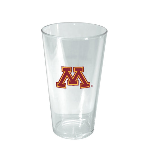 Minnesota Golden Gophers: 16oz. Acrylic Pint Glass (Set of 4) - The Fan - Brand