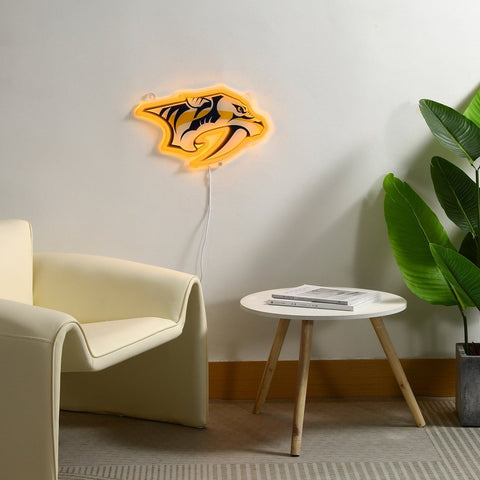 Nashville Predators: Die - Cut LED Neon Sign - The Fan - Brand