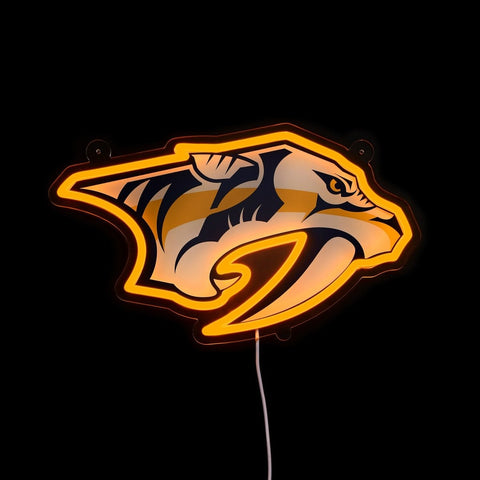 Nashville Predators: Die - Cut LED Neon Sign - The Fan - Brand