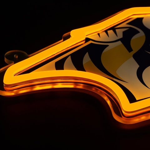 Nashville Predators: Die - Cut LED Neon Sign - The Fan - Brand