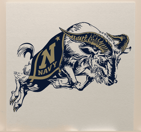 Naval Academy Officially Licensed College Team Acoustic Wall Panel - Sound Absorption & Fire Safety - The Fan - Brand