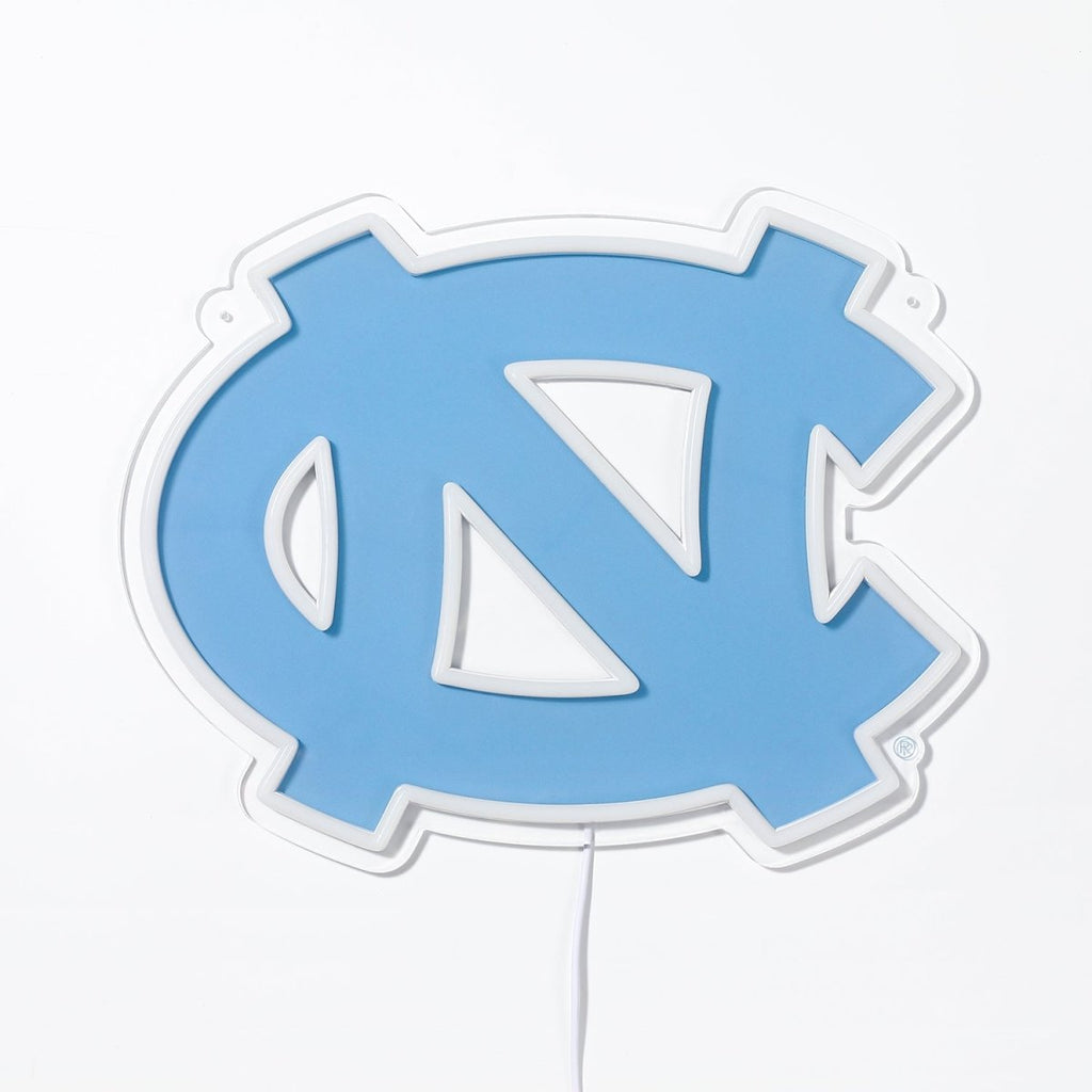 North Carolina Tar Heels: Die - Cut LED Neon Sign - The Fan - Brand