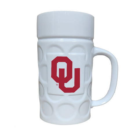Oklahoma Sooners: 16 oz. Acrylic Dimpled Stein - The Fan - Brand