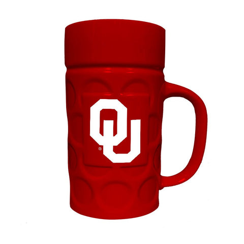Oklahoma Sooners: 16 oz. Acrylic Dimpled Stein - The Fan - Brand