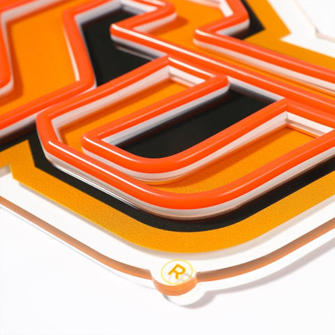 Oklahoma State Cowboys: Die - Cut LED Neon Sign - The Fan - Brand