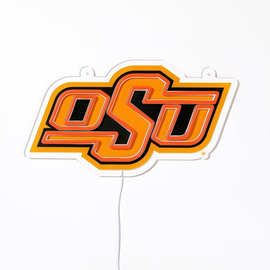 Oklahoma State Cowboys: Die - Cut LED Neon Sign - The Fan - Brand